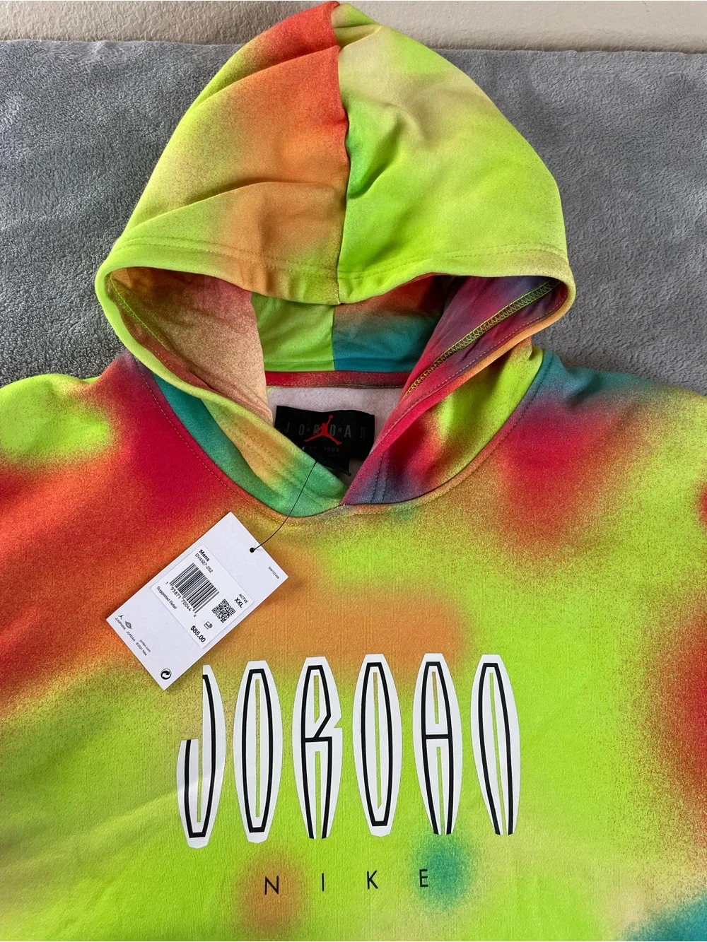 NIKE JORDAN FLIGHT MVP PULLOVER SWEATSHIRT HOODIE MULTICOLOR DV4587 MENS XXL